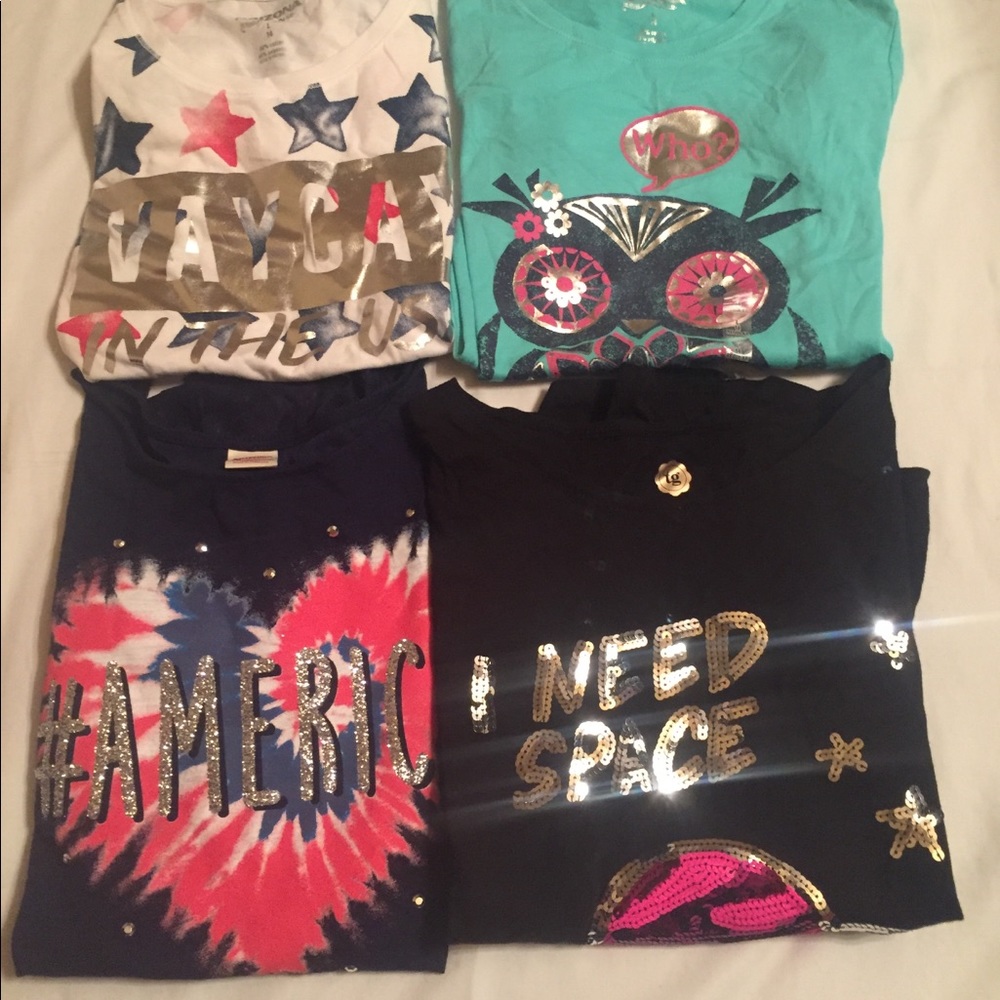 Nwot Girls shirts size 14 L.